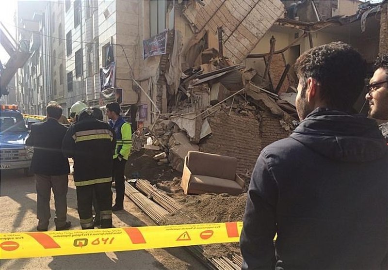 ریزش ساختمان نیمه کاره در تبریز جان 2 کارگر را گرفت