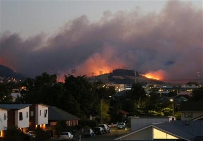 آتش دومین شهر بزرگ نیوزیلند را هم فرا گرفت+فیلم و عکس