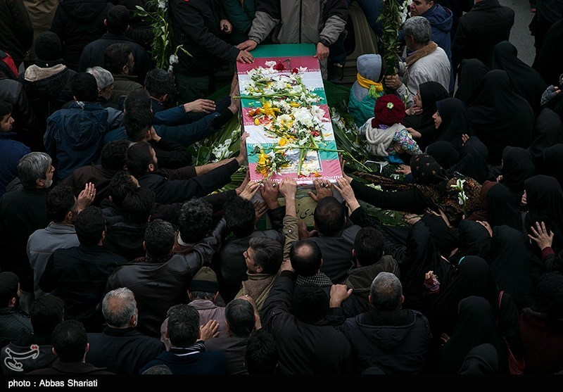 پیکر شهید حاجی‌وند در یزد تشییع و خاکسپاری شد