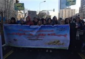راهپیمایی بزرگ خانوادگی از مقابل لانه جاسوسی تا سفارت فلسطین