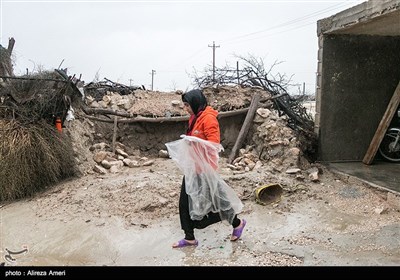 سیلاب در شیارز و تخریب منازل مسکونی