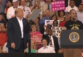 Trump Calls Audience Member onto Stage at Rally