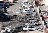 عکس / ماشین‌های آسیب دیده بر اثر انفجار در جنوب ترکیه