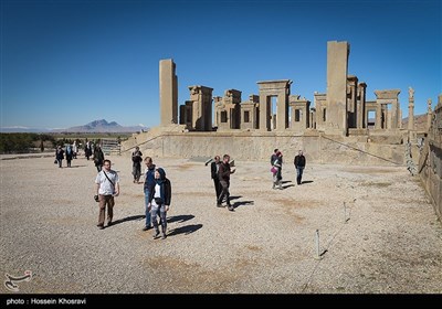 تخت جمشید پس از باران