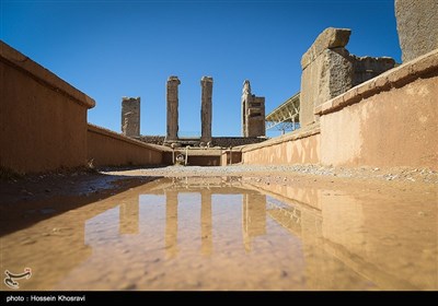 تخت جمشید پس از باران