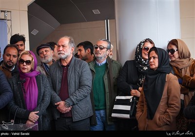 جمعی از هنرمندان و اعضای خانه سینما و همچنین معاون حمل و نقل شهرداری تهران از ایستگاه مترو ولیعصر بازدید کردند