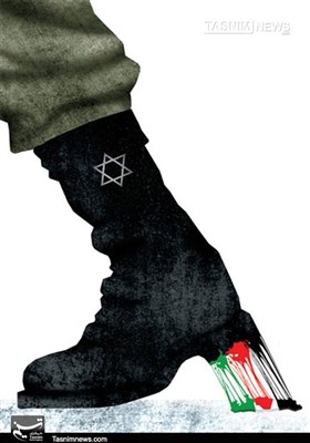 کاریکاتور/ اسرائیل لکه ننگ تاریخ بشریت