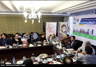 علی مرتضوی، مدیرکل دفاتر خارجی خبرگزاری تسنیم در همایش سراسری مدیران استانی - مشهد