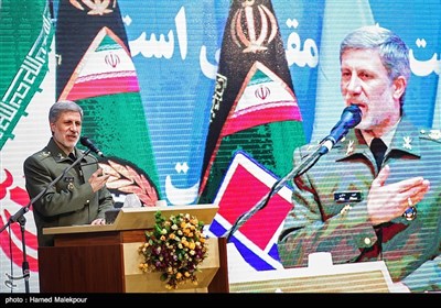 سخنرانی امیر حاتمی جانشین وزیر دفاع در نهمین جشنواره جوان سرباز