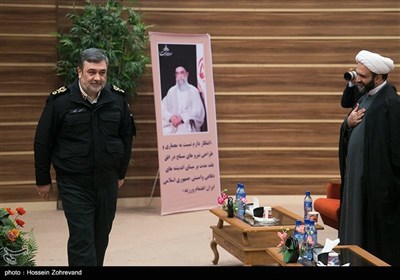 سردار حسین اشتری فرمانده نیروی انتظامی در نخستین همایش ملی معماری ناجای آینده