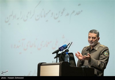 سخنرانی امیر موسوی جانشین رئیس ستاد کل نیروهای مسلح در نخستین همایش ملی معماری ناجای آینده