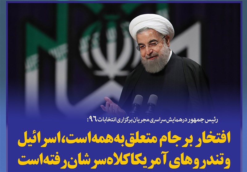 فتوتیتر/روحانی:رشد اقتصادی کشور بالای 6 درصد است