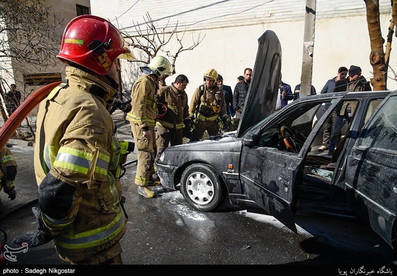 آتش‌سوزی خودروی پژو در چهارمحال و بختیاری 3 کشته و 2 مصدوم برجای گذاشت