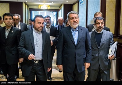 رحمانی فضلی وزیر کشور در کنفرانس بین‌المللی تهران علیه مواد مخدر و جرایم سازمان یافته