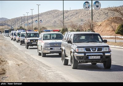 استقبال از پیکر مطهر شش شهید گمنام دفاع مقدس - ایلام