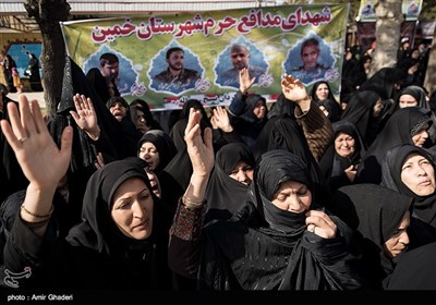 تشییع شهدای گمنام در خمین