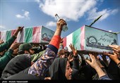 آئین تشییع شهید گمنام دفاع مقدس در شاهرود برگزار شد