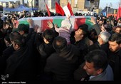پیکر مطهر 2 شهید گمنام در اردبیل تشییع شدند