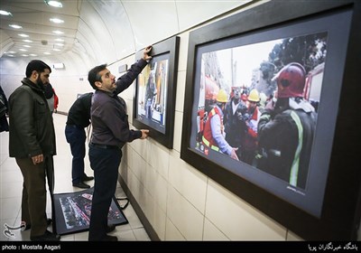 نمایشگاه عکس حادثه تلخ آتش‌سوزی و ریزش ساختمان پلاسکو- مجموعه عکس‌های عکاسان باشگاه خبرنگاران پویا