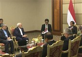 ظریف با رئیس‌جمهور اندونزی دیدار کرد