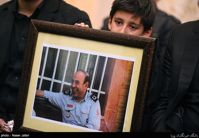 مراسم چهلم شهدای آتش‌نشان حادثه پلاسکو