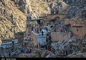Ancient Ceremony in Iranian Kurdish Village in Celebration of Norooz