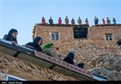 Ancient Ceremony in Iranian Kurdish Village in Celebration of Norooz