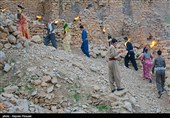 Ancient Ceremony in Iranian Kurdish Village in Celebration of Norooz