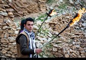 Ancient Ceremony in Iranian Kurdish Village in Celebration of Norooz