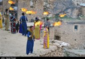 Ancient Ceremony in Iranian Kurdish Village in Celebration of Norooz