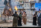 Ancient Ceremony in Iranian Kurdish Village in Celebration of Norooz