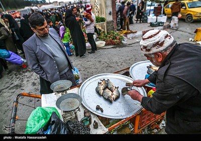 People Shop at Local Bazaar Few Days before Iranian New Year