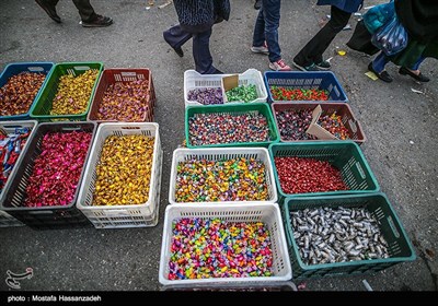 People Shop at Local Bazaar Few Days before Iranian New Year