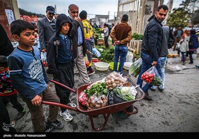People Shop at Local Bazaar Few Days before Iranian New Year