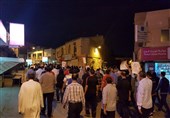 تظاهرات شبانه مردم السنابس بحرین در حمایت از آیت‌الله عیسی قاسم+ تصاویر