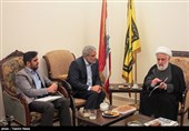 دیدار مدیر عامل و جمعی از مدیران خبرگزاری تسنیم با شیخ نعیم قاسم جانشین دبیر کل حزب الله لبنان