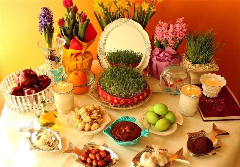 “Haft Sin” Traditional Table Exemplifying Nowruz in Iran