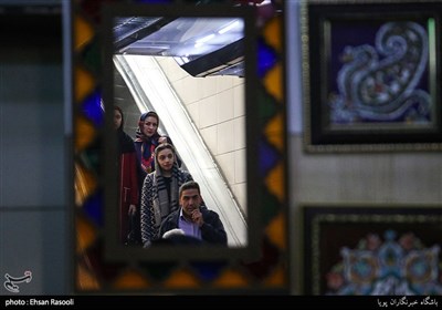 سوق ولی عصر(عج) فی طهران قبل عید النوروز