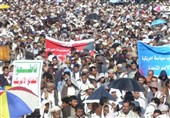 راهپیمایی گسترده یمنی‌ها در محکومیت تروریسم آمریکایی