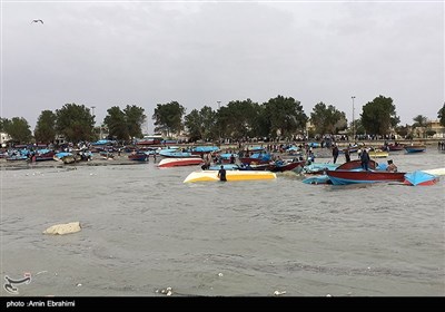 طغیان آب دریا در شهرستان دیر - 2