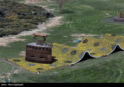 عید نوروز پر مشہد شہر کی پھولوں سے تزئین و آرائش