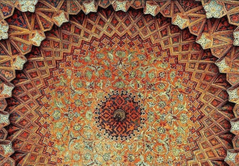 عکس/نقاشی‌های سقف چهارسوق