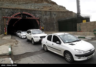 ترافیک سنگین جاده چالوس