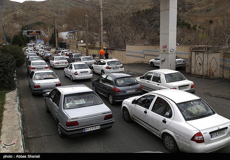 ترافیک سنگین در محور کرج -چالوس/ کندی تردد در آزادراه کرج -قزوین
