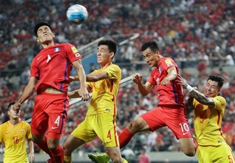 برتری چین مقابل کره جنوبی در نیمه نخست