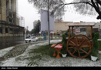 بارش برف در کرج