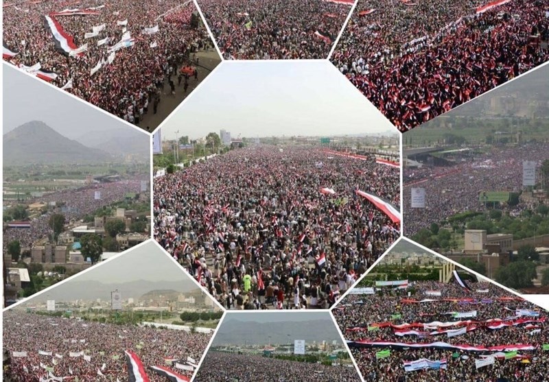 Yemenis Stage Massive Rally to Condemn Saudi Aggression