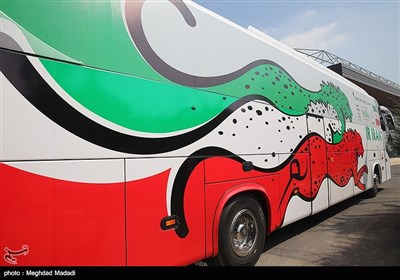 رونمایی از اتوبوس جدید تیم ملی فوتبال