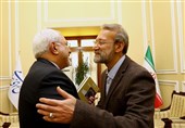دیدار نوروزی ظریف و فرهادی با رئیس مجلس