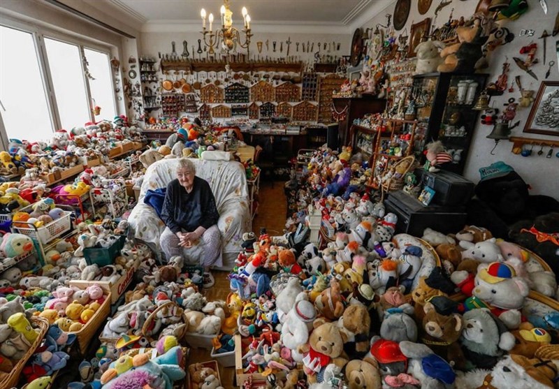 جمع آوری 20 هزار اسباب بازی توسط پیرزن بلژیکی